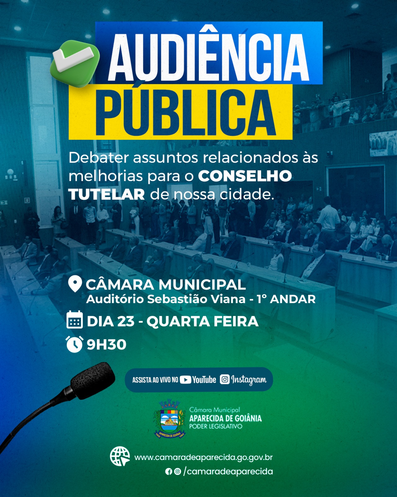 Câmara realiza audiência pública sobre criação da 5ª Casa do Conselho Tutelar