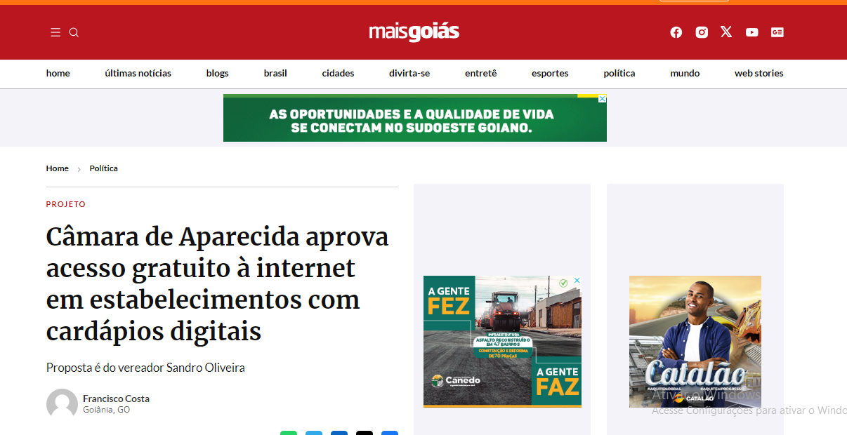 Aprovado acesso gratuito à internet em estabelecimentos com cardápios digitais 02