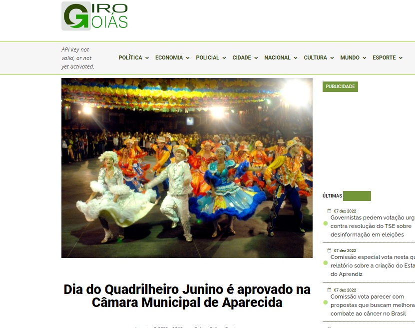 Dia do Quadrilheiro Junino é aprovado na Câmara Municipal de Aparecida