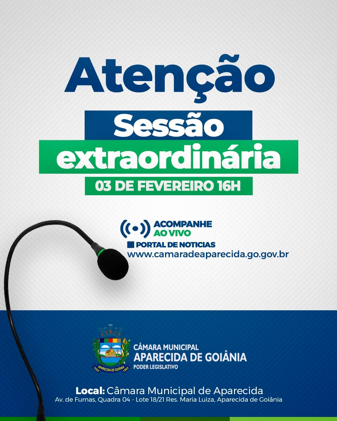 COMUNICADO DA CÂMARA - Sessão Extraordinária