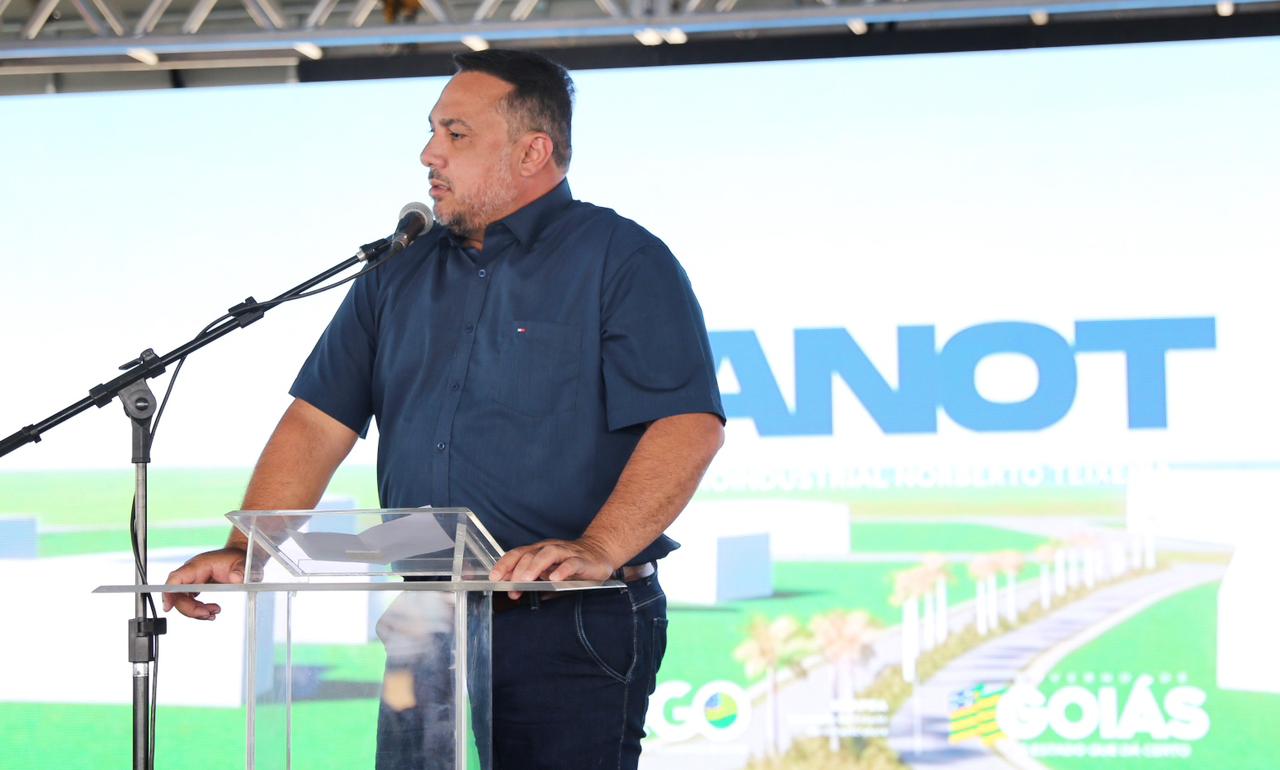 Ao lado do Governador Ronaldo Caiado, Presidente André fortaleza participa de lançamento das obras do novo Distrito Agroindustrial