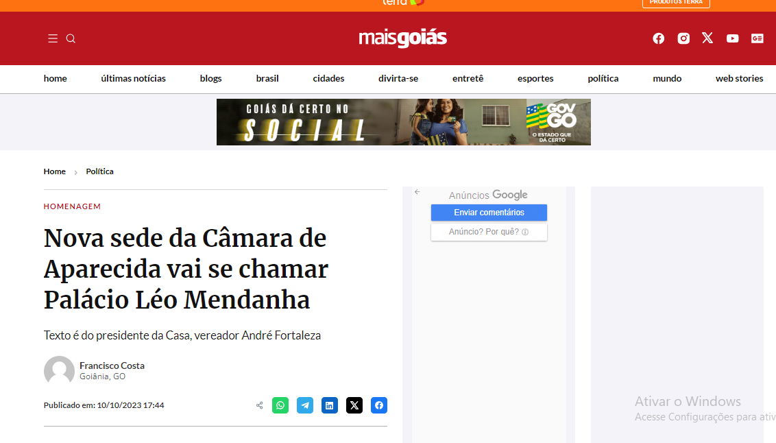 nova sede da camara é tributo vivo