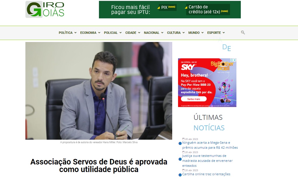 Associação Servos de Deus é aprovada como utilidade pública