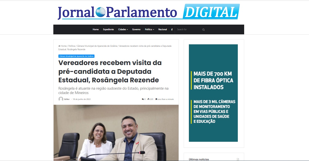 Vereadores recebem visita da pré-candidata a Deputada Estadual, Rosângela Rezende